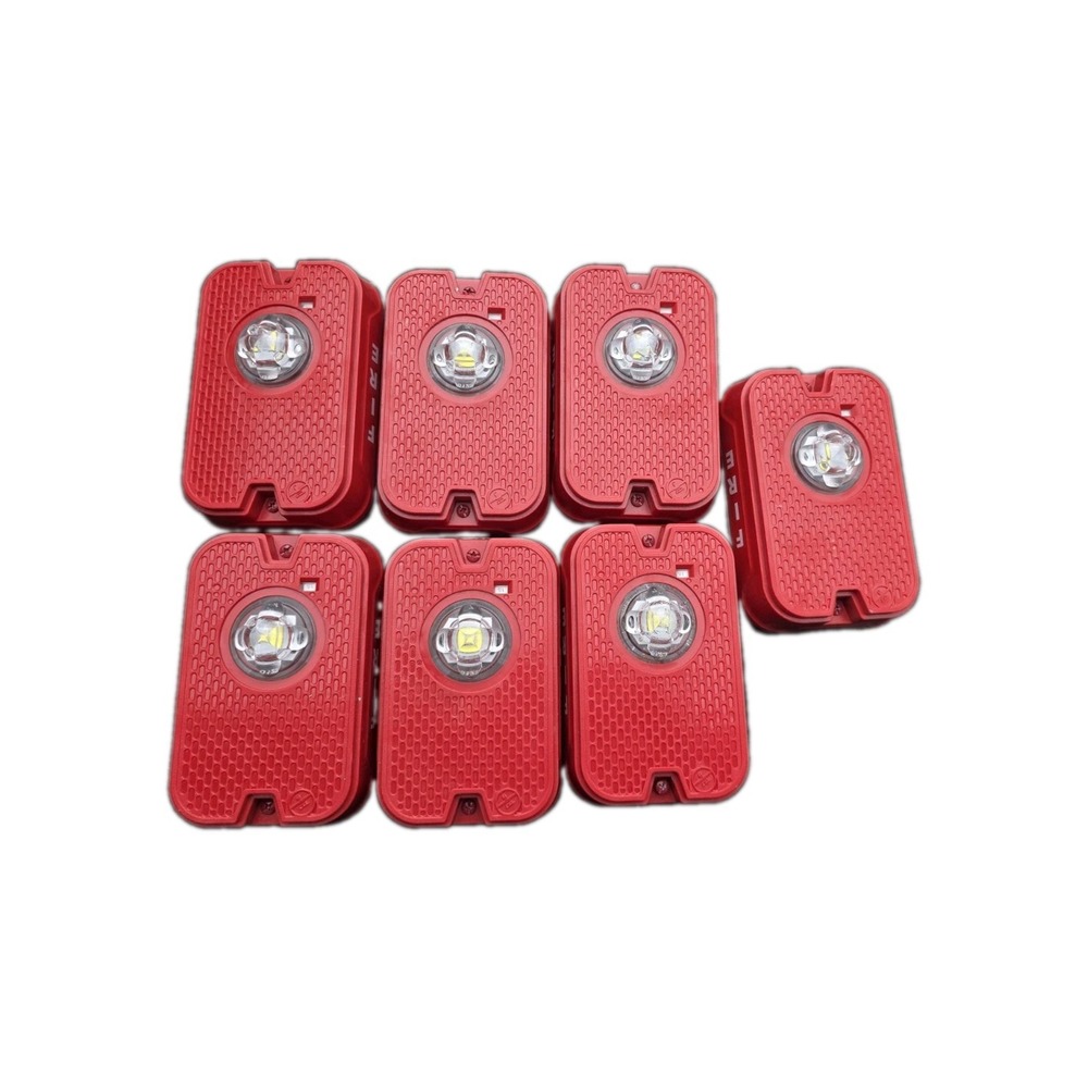 7pc System Sensor SGRKLED Compact Wall-Mounted LED Strobe, "FIRE", Red